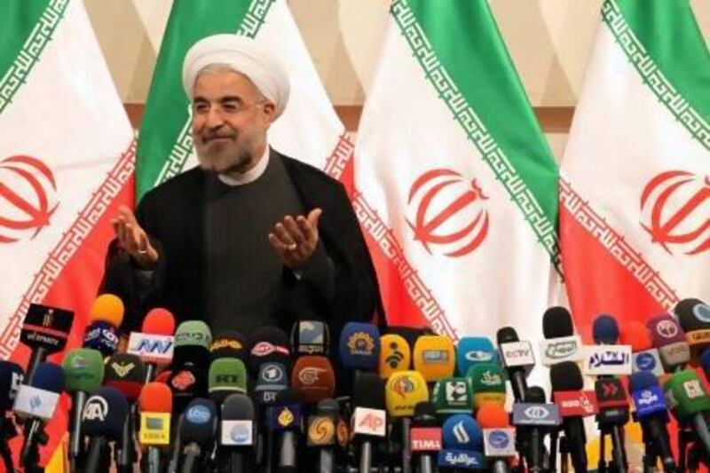 Iranian president Hassan Rowhani says Iran would be ready to reduce tensions with arch-enemy the United States based on goodwill and mutual respect.