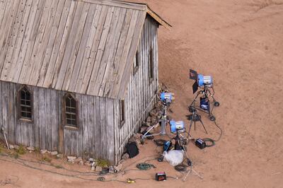 The set of 'Rust' at the Bonanza Creek Ranch in Santa Fe. AP