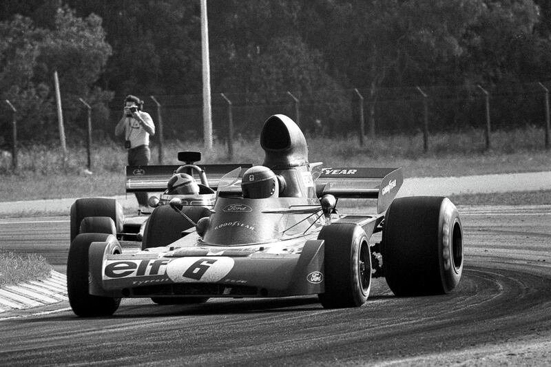 Jackie Stewart, Tyrrell-Ford 005, Grand Prix of Argentina, Autodromo Juan y Oscar Galvez, Buenos Aires, January 28, 1973. (Photo by Bernard Cahier/Getty Images)