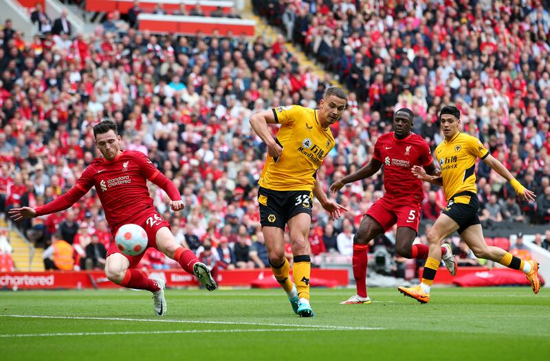 Andrew Robertson - 6 The Scot scored the third goal but his raiding forward did not have its usual impact. Wolves got too much joy in the space behind him. 
Getty