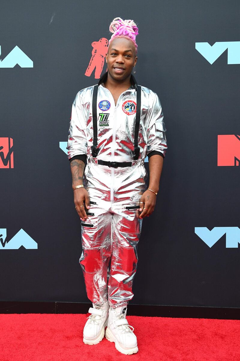 Todrick Hall arrives at the MTV Video Music Awards on Monday, August 26. AFP