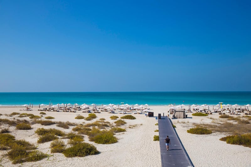 United Arab Emirates, Abu Dhabi, United Arab Emirates, Abu Dhabi, Saadiyat Island, Saadiyat beach. Getty Images