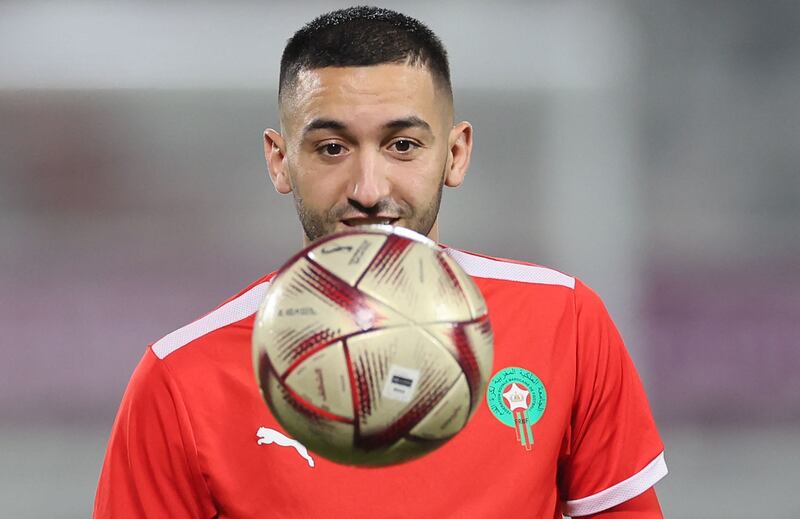 Morocco's midfielder Hakim Ziyech faces France on Wednesday. AFP