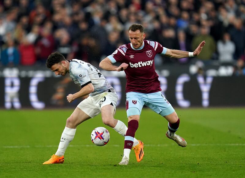 Tomas Soucek - 6. Battled well in midfield and won some key headers amid a difficult battle for West Ham to get hold of any meaningful possession. PA