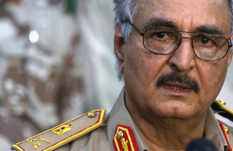 Field Marshal Khalifa Haftar is enjoying increased public support in Libya. REUTERS/Esam Omran Al Fetori