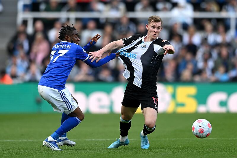 Emil Krafth - 7: Neat one-two followed by cross into box that forced Leicester to concede corner that would lead to Guimaraes scoring. Denied Lookman shot on goal with vital toe poke in second half. Booked for hauling down Iheanacho but good performance from Swede. Getty