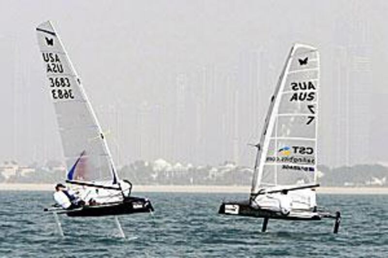 Sailors will enjoy a break today before resuming what is an intriguing Moth Sailing World Championships in Dubai.