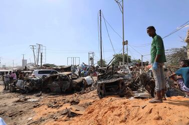 Al Shabab are thought to be behind a car bomb explosion at a checkpoint in Mogadishu, but have not claimed the attack. Reuters