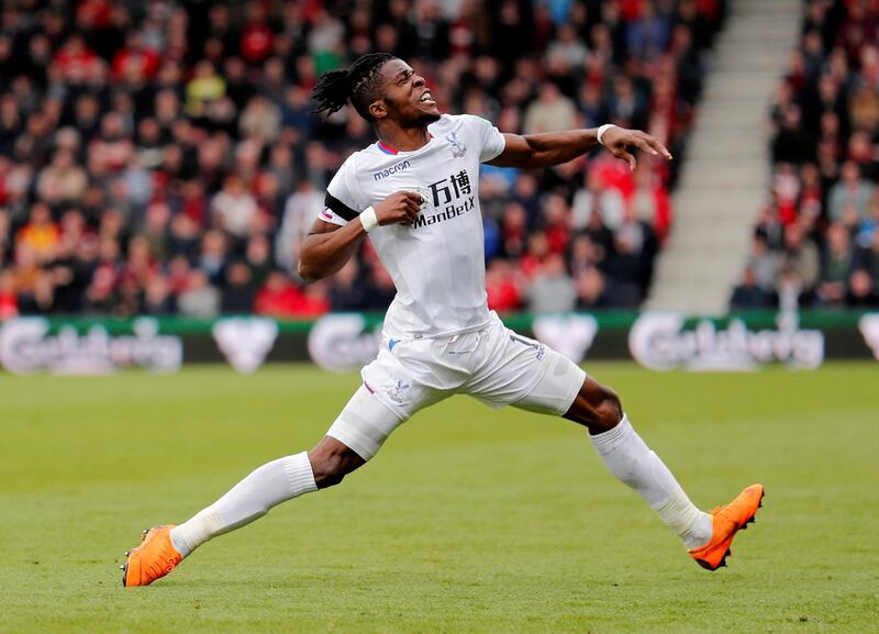 Striker: Wilfried Zaha (Crystal Palace) – Deserved his goal at Bournemouth as he delivered another display of pace and skill. Excelled as a roving striker. Eddie Keogh / Reuters