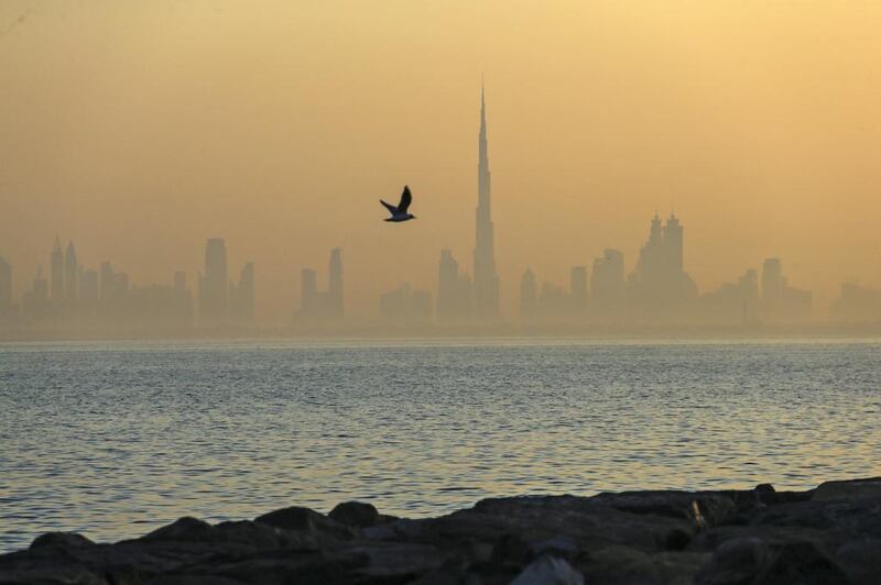 Parts of the UAE woke up to a misty morning. Sarah Dea / The National