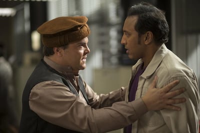 Jack Black, left, and Aasif Mandvi in 'The Brink'. Courtesy OSN / HBO