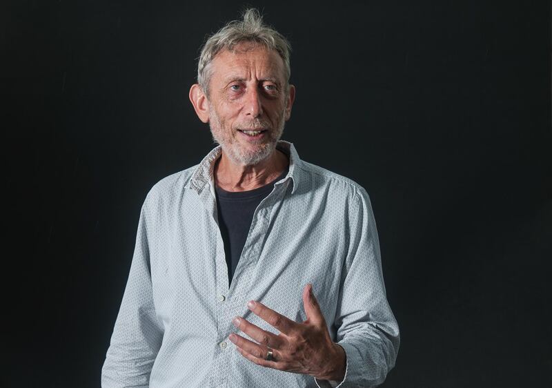 EDINBURGH, SCOTLAND - AUGUST 26:  Michael Rosen attends a photocall during the Edinburgh International Book Festival on August 26, 2017 in Edinburgh, Scotland.  (Photo by Simone Padovani/Awakening/Getty Images)