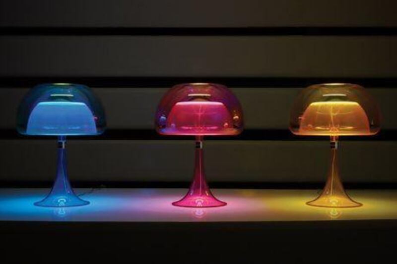 Aurelia Light table lamps. Courtesy of Dubai Audio