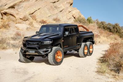 The Rezvani Hercules 6x6 has bulletproof glass