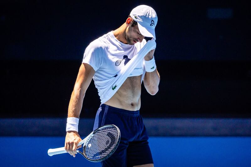 Novak Djokovic will be competing at the Australian Open from next week. AFP