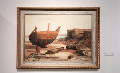 His paintings chronicle the UAE’s past. Courtesy Department of Culture and Tourism 