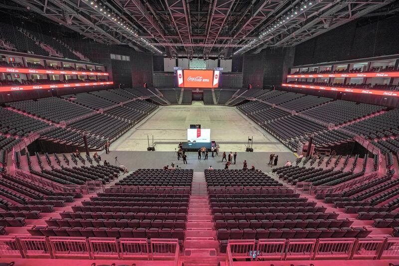 Dubai, United Arab Emirates - April 16, 2019: Exclusive first look inside the new Coca-Cola Arena in Dubai. Tuesday the 16th of April 2019. City Walk, Dubai. Chris Whiteoak / The National