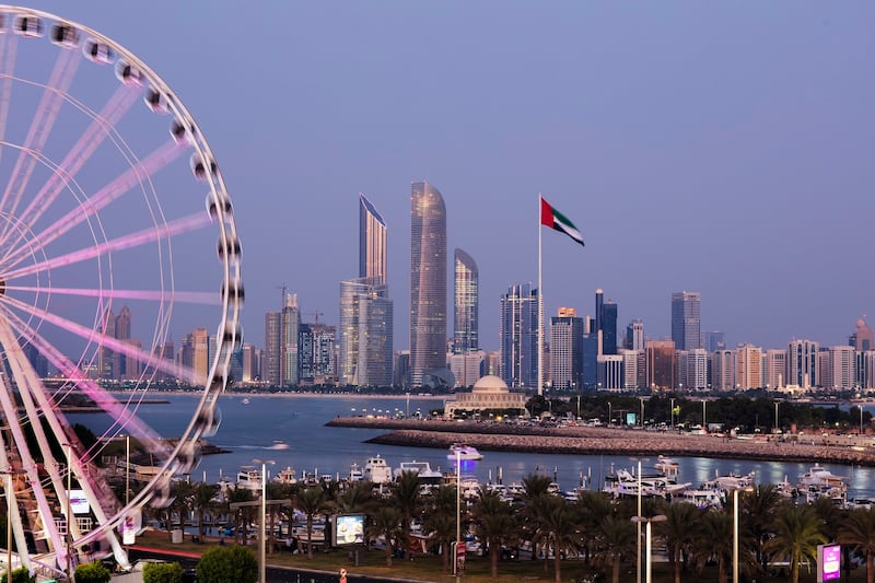 The Abu Dhabi skyline. Most GCC central banks mirror the Fed's rate moves due to their currencies being pegged to the dollar. Photo: Abu Dhabi Tourism