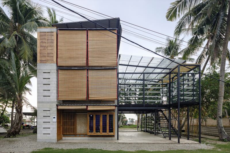 Expandable House, Batam, Indonesia. This new sustainable dwelling prototype is designed to be flexibly configured around its residents’ (often) precarious resources over time. Photo: Aga Khan Trust for Culture