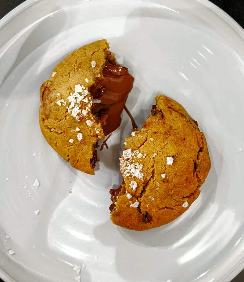 A Nutella-stuffed chocolate chip cookie from Butter Salon. Courtesy Pallavi Sangtani