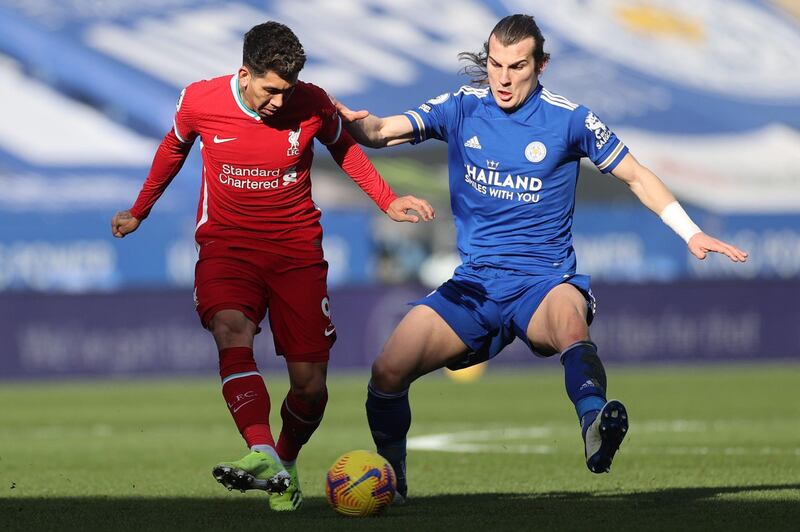 Caglar Soyuncu - 7: The Turk was involved in the action from the start, making two telling interceptions in the opening minutes and was secure throughout. AFP