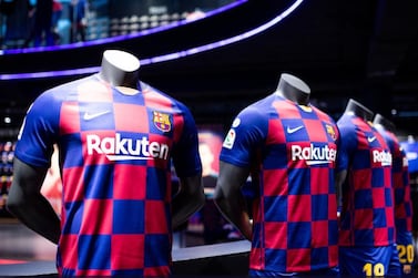 The new Barcelona kit for the 2019/20 season. Courtesy FC Barcelona / Twitter