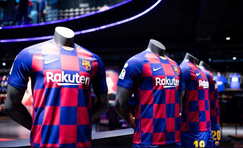 The new Barcelona kit for the 2019/20 season. Courtesy FC Barcelona / Twitter
