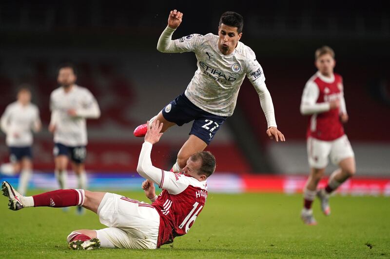 Joao Cancelo 5 – Always looked to get forward but in doing so he was exposed by Tierney and Saka. In the second half, showed some fancy footwork and came close with a shot with outside of his right boot.  AP