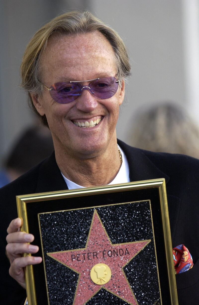 Fonda attends a ceremony honouring him with a star on the Hollywood Walk of Fame in Hollywood, California. AFP.