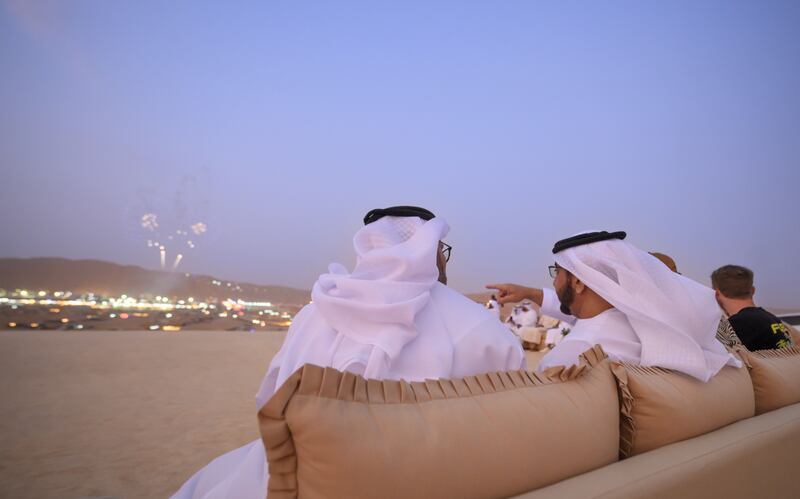 Sheikh Hamdan bin Zayed was accompanied by Faris Khalaf Al Mazrouei, Commander-in-Chief of Abu Dhabi Police and Mohamed Khalifa Al Mubarak, chairman of DCT Abu Dhabi