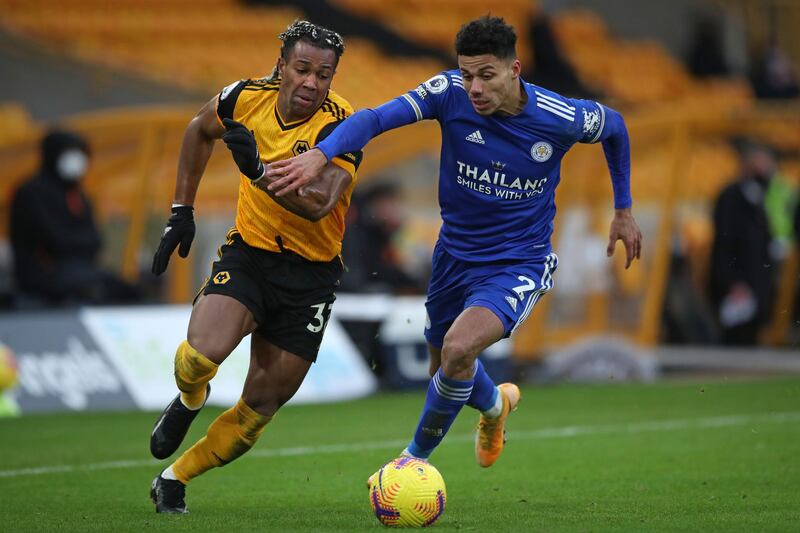 Left-back: James Justin (Leicester City) – Added to the outstanding impression he has made this season by subduing Adama Traore in a Midlands derby draw. AFP