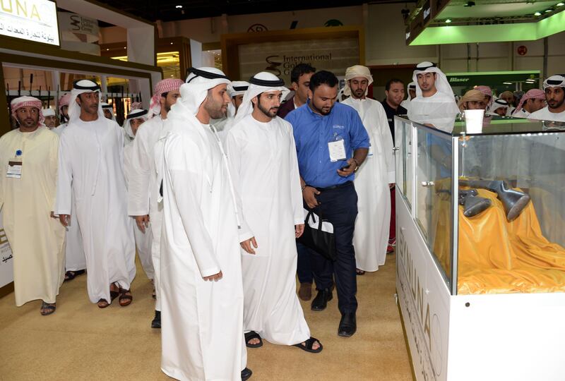 Sheikh Hamdan bin Mohammed, Crown Prince of Dubai, tours Adihex on Friday. Wam