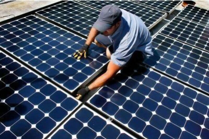 Dubai has set a target of drawing 1 per cent of its electricity from the sun by 2020. Getty Images / AFP
