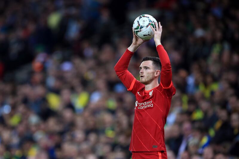 SUB: Andrew Robertson - 6. Joined the action in the 66th minute when Tsimikas was withdrawn. Apart from one wild, misplaced ball across the face of goal, the Scot was his usual solid self. Getty Images