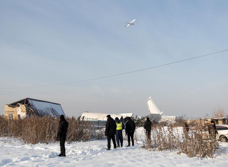 The plane was flying to Nur-Sultan, the country's capital formerly known as Astana. Reuters