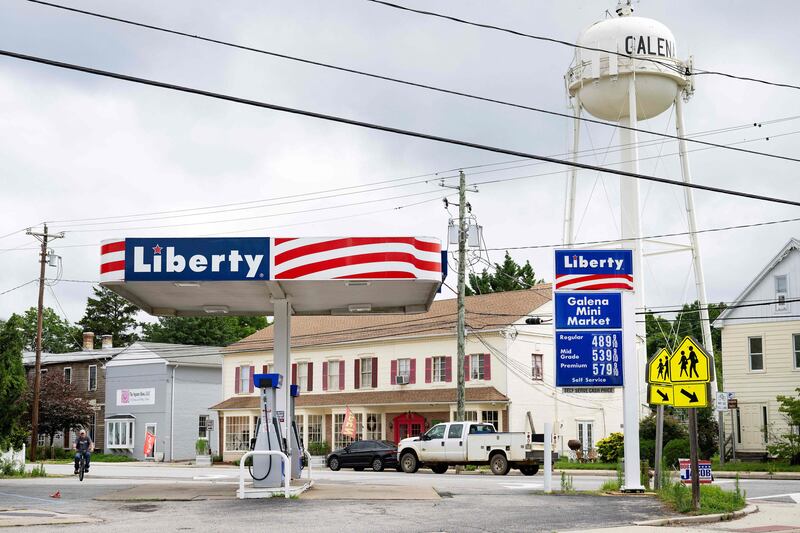 Galena Mini Market's Liberty petrol station in Galena, Maryland, US.