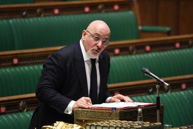 UK Vaccines Minister Nadhim Zahawi said it would 'be incumbent on any responsible government to have the debate'. Reuters