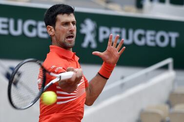 Novak Djokovic was too strong for Jan-Lennard Struff in their French Open fourth round clash. EPA
