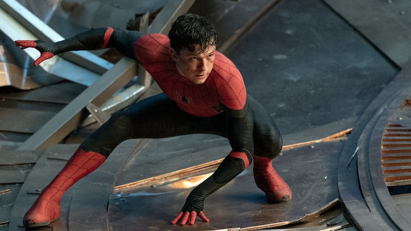 Not-so-friendly neighbourhood: Tom Holland in 'Spider-Man: No Way Home'. Sony Pictures / AP