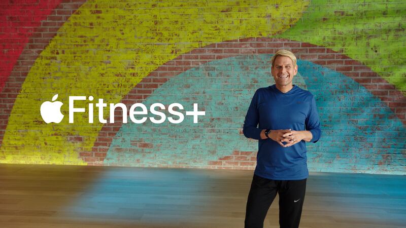 A handout still image from the keynote video released by Apple inc. shows Jay Blahnik unveils Apple Fitness+ during a special event at Apple Park in Cupertino, California, September 15, 2020. Apple on September 15, 2020 said it is packing TV, music, news and more in a subscription bundle as it increases its push into services tied to its iPhone "ecosystem."
An Apple One bundle to be available later this year, likely after the launch of a keenly expected new iPhone models, will start at $15 monthly and include a freshly lanched fitness service tied to Apple Watch.
 - RESTRICTED TO EDITORIAL USE - MANDATORY CREDIT "AFP PHOTO /APPLE Inc. " - NO MARKETING - NO ADVERTISING CAMPAIGNS - DISTRIBUTED AS A SERVICE TO CLIENTS
 / AFP / Apple Inc. / Apple Inc. / RESTRICTED TO EDITORIAL USE - MANDATORY CREDIT "AFP PHOTO /APPLE Inc. " - NO MARKETING - NO ADVERTISING CAMPAIGNS - DISTRIBUTED AS A SERVICE TO CLIENTS
