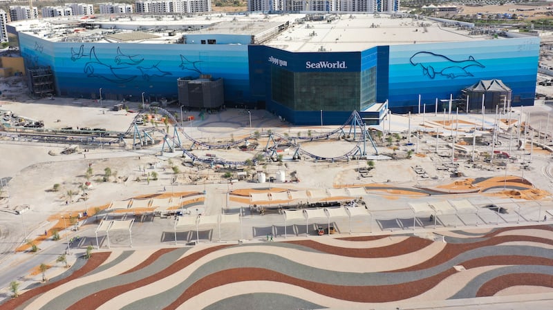 SeaWorld Abu Dhabi on Yas Island. Construction Photo