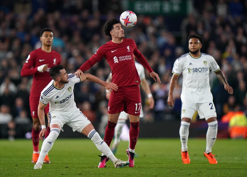 Curtis Jones – 7. A third Premier League start in a row for Jones who capped it off with a superb pass to Jota for Liverpool’s third. A solid display from midfield where he took good care of the ball. PA