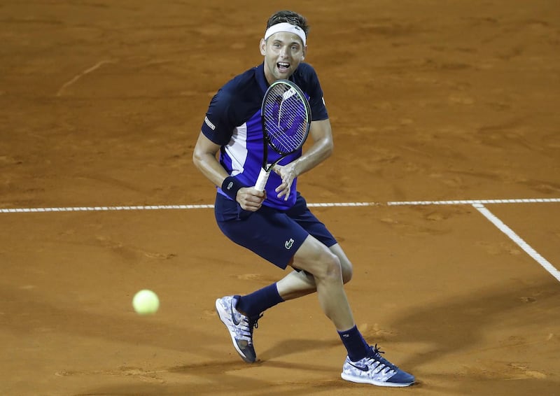 Filip Krajinovic defeated Novak Djokovic in Belgrade on Saturday. Getty