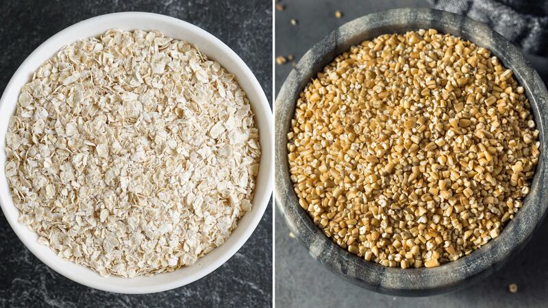 Replace instant oats with steel-cut oats. Getty Images