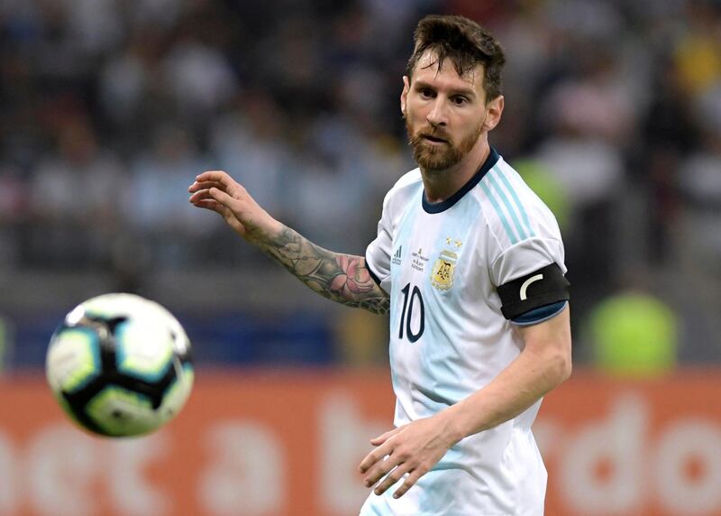 Argentina's Lionel Messi in action against Paraguay at the 2019 Copa America. Reuters