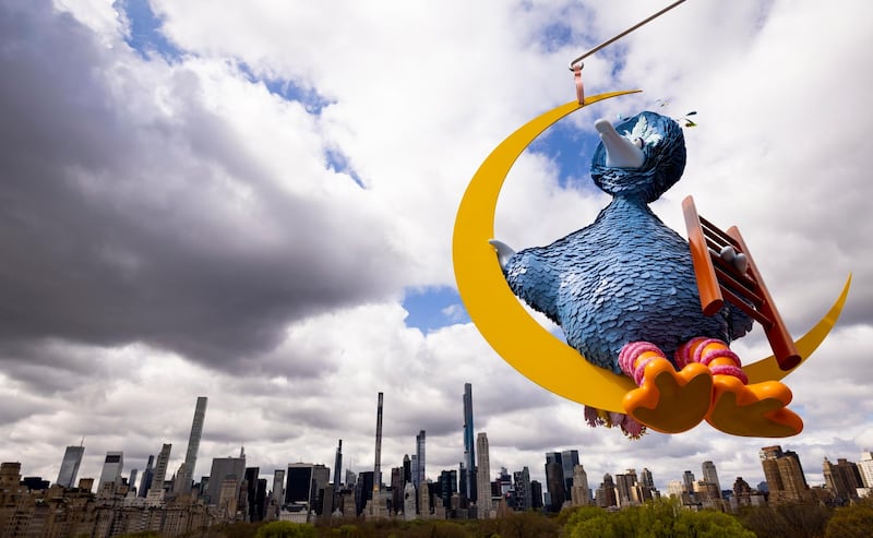 A detail of US artist Alex Da Corte's sculpture 'As Long as the Sun Lasts', on the rooftop of the Metropolitan Museum of Art's Iris and B Gerald Cantor Roof Garden, in New York, US. EPA