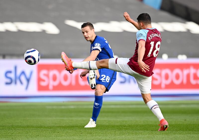Right-back: Cesar Azpilicueta (Chelsea) – Adapted brilliantly to new duties as a wing-back as he posed an attacking threat in the London derby against West Ham. Reuters