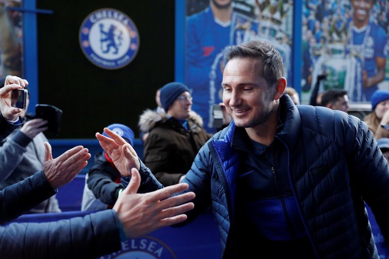 Soccer Football - Premier League - Chelsea v West Ham United - Stamford Bridge, London, Britain - November 30, 2019  Chelsea manager Frank Lampard arrives at the stadium before the match  REUTERS/Peter Nicholls  EDITORIAL USE ONLY. No use with unauthorized audio, video, data, fixture lists, club/league logos or "live" services. Online in-match use limited to 75 images, no video emulation. No use in betting, games or single club/league/player publications.  Please contact your account representative for further details.