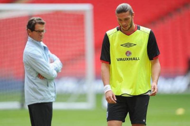The best advice is also the hardest to take and it is to be seen whether Andy Carroll, right, takes Fabio Capello's words seriously.