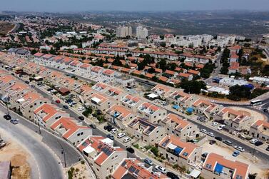 A view shows the Israeli settlement of Ariel in the occupied West Bank, on July 1, 2020. AFP